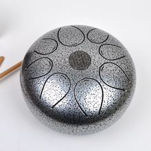 Load image into Gallery viewer, 8-inch Silver Steel Tongue Drum Pentatonic Scale