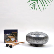 Load image into Gallery viewer, 8-inch Silver Steel Tongue Drum Pentatonic Scale