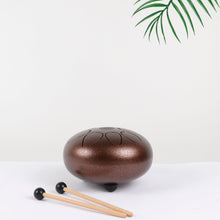 Load image into Gallery viewer, 8-inch Metal Red Steel Tongue Drum Pentatonic Scale