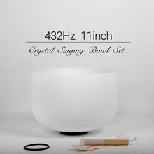 Load image into Gallery viewer, 432Hz 11inch Crystal Singing Bowl with various Notes