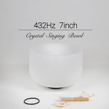 Load image into Gallery viewer, 432Hz 7inch Crystal Singing Bowl with various Notes
