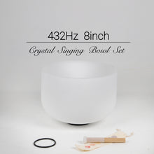 Load image into Gallery viewer, 432Hz 8inch Crystal Singing Bowl with various Notes