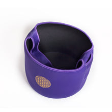 Load image into Gallery viewer, 10 Inch Perfect Pitch B note CROWN Chakra Purple Classic Frosted Crystal Singing Bowl