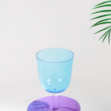 Load image into Gallery viewer, 440Hz G note Blue Handle Crystal Singing Bowl with Hard Traveling Case and Mallet