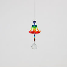 Load image into Gallery viewer, Suncatcher Crystal Prism YOGA Meditation Figurine 7-Chakra Energy Charm Healing