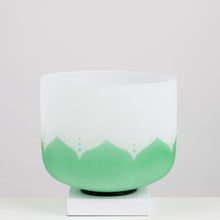 Load image into Gallery viewer, 432Hz Perfect Pitch 7notes 7colors Lotus Design 7chakra Crystal Singing Bowls with Mallets and Bags Full Set