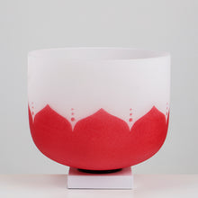 Load image into Gallery viewer, 432Hz Perfect Pitch 7notes 7colors Lotus Design 7chakra Crystal Singing Bowls with Mallets and Bags Full Set