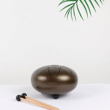 Load image into Gallery viewer, 8-inch Brown Steel Tongue Drum Pentatonic Scale
