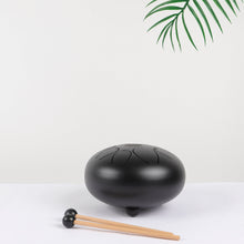 Load image into Gallery viewer, 8-inch Black Steel Tongue Drum Pentatonic Scale
