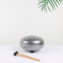 Load image into Gallery viewer, 8-inch Silver Steel Tongue Drum Pentatonic Scale
