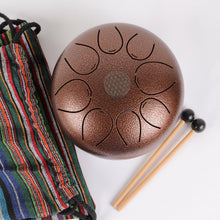 Load image into Gallery viewer, 8-inch Metal Red Steel Tongue Drum Pentatonic Scale
