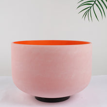 Load image into Gallery viewer, 440Hz Perfect Pitch 7notes 7colors 7chakra Crystal Singing Bowls with Mallets and Bags Full Set
