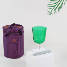 Load image into Gallery viewer, 440Hz 7Notes 7Colors 7Chakras Handle Crystal Singing Bowl with Hard Traveling Case and Mallet
